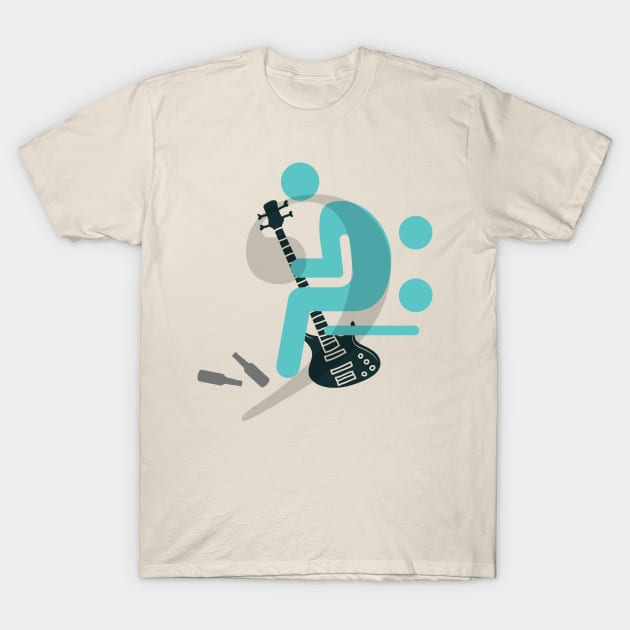 Bass Is The Backbone Of The Band T-Shirt by GrooveGeekPrints